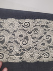 Vintage Natural Ivory Rose Scroll Galloon Lace Trim 6 5  Wide  126 Yard Lot 67