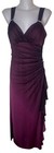 Vtg 90s Purple Ombre Glittery Ruffle Witchy Grunge Goth Maxi Dress Sz 11 12