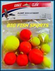 10 Eagle Claw Foam Float Assortment Round Floats Bobbers Snap On Float  rffasst1