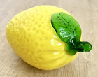 Vintage Glass Lemon Hand Blown Fruit Dinning Bar Table Decoration Murano Style