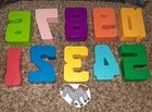 Vtg Illco Sesame Street Alphabet   Numbers 1-10 Preschool Learning Blocks