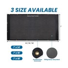 Dump Truck Mesh Tarp 7 x14  Black Heavy Duty Netting Tarpaulin Cover With 6     