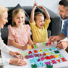 Wooden Alphabet Number Puzzle Board Toddler Educational Early Learning Toys