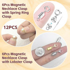 Magnetic Necklace Clasps And Closures  18k Gold And Silver Plated Bracelet Conve