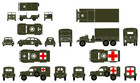 K4 1 35 Scale Decals Usa World War Ii Army Truck Vehicle Markings Circle Star