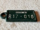 Vintage 1961 Massachusetts Dav Keychain License Plate Tag   disabled American Vets