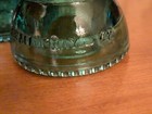 6-vintage Hemingray  Blue Glass Insulators Pre-drilled 1 2  Hole  42