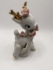 Vtg Wales Deer Reindeer Christmas Mcm Kitschy Japan Figurines Decor Rhinestone