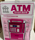 Atm Piggy Bank For Kids     Mini Atm Bank Machine With Card   Pin  Black Or Pink