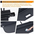 Retractable Cargo Cover For Honda Hrv 2023-2026 Privacy Shade Carbon Fiber