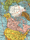Flat Earth Map Polar Azimuthal Equidistant Projection 1943 Wwii Poster - 16x24