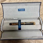 Montegrappa Ducale Brown Emperador Rose Gold Fountain Pen F Nib With Case