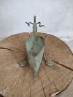Dragon Ancient Balkan Celtic Bronze Zoomorphic Oil Lamp 3-1 Ct  B c 