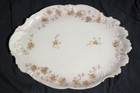 Antique Porcelain Floral Vanity Dresser Tray 
