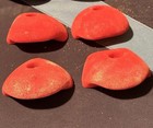 4 Big Red Teknik Brand Overhang Jugs Ruffians Set 2 Bolt On Rock Climbing Holds