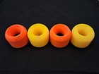 Bds Bulldog Skates Dub Cons Old School Orange   Yellow Skateboard Wheels
