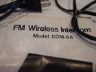 Vintage Vanco Com 6a Wireless Intercom System  2 Stations Works Read