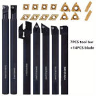 Indexable Lathe Turning Tool 21pcs Kit 1 2   12mm  Shank Includes 7pcs Metal New