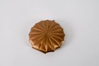 Vintage Elgin American Brass Gold Compact Mirror Makeup