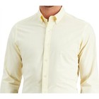Club Room Mens Button Down Dress Shirt Slim Fit Collar Long Sleeve Yellow Size S