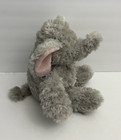Aurora 11  Elephant Plush Light Gray Stuffed Animal Toy With Pink Ears - Soft