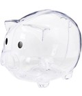 Squid Game Plastic Piggy Bank 5   x 4   x4 - Coins Cash Kids Clear - Transparent
