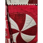 4 Piece Christmas Bathroom Set Holiday Shower Curtain Bath Rug Seat Cover Hooks