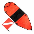 Palantic Spearfishing 420d Nylon Torpedo Buoy Float W  Oral Inflator   Dive Flag