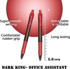 Retractable L Ink Rollerball Pen  Ink Pen  Red Pen  Pen Set  Ball Pen 