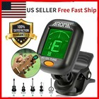 Chromatic Clip-on Tuner For Electric Acoustic Guitar Bass Ukulele Banjo Violin