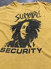 Vintage 1979 Bob Marley And The Wailers Survival Security Shirt Rare Medium