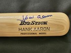 Hank Aaron Autographed Adirondack Big Stick Baseball Bat Jsa Atlanta Braves