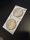 Two -  1 Morgan Silver Dollar 1921 Au bu Nice 90  Silver Dollar