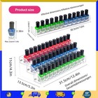 3 Tier Acrylic Nail Polish Organizer Rack Clear Display Stand Holds 36 Bottles