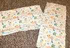 Rare  Vintage Retro Baby Fabric Toys 2 Pieces Cotton 40 w 2 yds Nursery