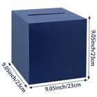 9 05 Inch Navy Blue Card Box With Slot Wedding Party Receiving Holder Decor