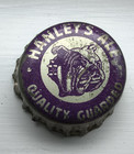 Hanley s Ale Bottle Cap Bulldog Providence Ri Cork Cone Top Can Cap  silver 