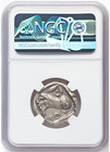 Attica Athens Greek Owl Coin C440-404 Bc Ar Tetradrachm Obv Athena Ngc Choice Vf