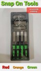 Snap On 82 Blade Feeler Gauge Combination Straight step   45 W tray 4 Colors New