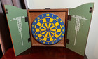 Mcm Regent Dartboard Cabinet Pony Express Dual Orig  Darts Western Man Cave Read