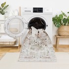 Oriental Area Rug Non-slip Low-pile Retro Medallion Carpet 9x12 Washable Vintage