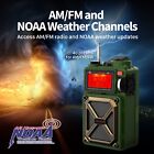 Hand Crank Weather Radio Emergency Solar Ipx3 4000mah Power Bank Charger Light