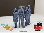 Big Bang Theory Custom 7 Resin Figure Set   Diorama Unpainted Multiple Sizes