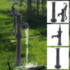 Cast Iron Water Well Hand Pump 26 Feet Black Rustic Garden Farmhouse Antique