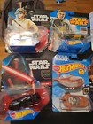 Hot Wheels Lot Of 6 Star Wars Hoth  Rey  X-34  Kanan  Kylo  Kenobi Nib 