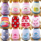 Cartoon Fleece Pet Sweater     Winter Warm Vest For Small Dogs And Cats