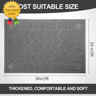 Cat Litter Box Mat  35  X 24  Large Kitty Litter Trapping Mat Keep Floor Clean