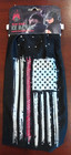 Hair Glove Ez Bandz American Flag W  Red Line And Gems Motorcycle Biker Headband