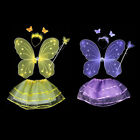Kids Fairy Girls Butterfly Wings Costume Dress Up Princess Girls Tutu Skirt Us