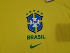 Mens Xl Nike Brazil Cbf Yellow Cotton T Shirt